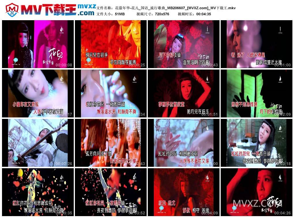 花漾年华-花儿_国语_流行歌曲_MB206607